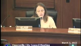 Council Approval Progress Report on Housing- Mar 3, 2015 - Emeryville City Council