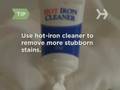 How to Clean an Iron