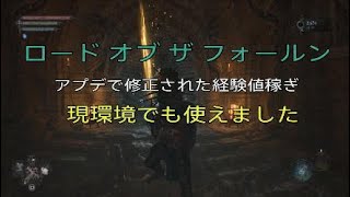 ロード オブ ザ フォールン 最序盤から可能な経験値稼ぎ アプデ後の検証