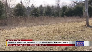 Coroner: Body found in Cambria County ID'd as missing Somerset County man