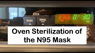 Oven Sterilization of the N95 Mask