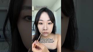 Amazing easy nose 👃🏼 contouring technique. 😱 #viralvideo #youtubeshorts #ytshort