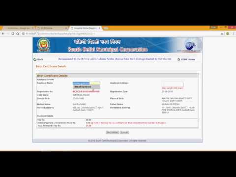 how to download birth certificate online in delhi by MCD how to download birth certificate online in delhi by MCD