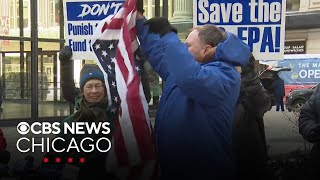 Federal workers, local leaders protest firings of U.S. EPA employees in Chicago