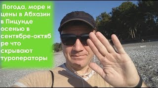 Погода, море и цены в Абхазии в Пицунде осенью в сентябре-октябре в 2024 г:что скрывают туроператоры