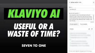 Testing the Klaviyo AI Segment Builder: Here is My Feedback