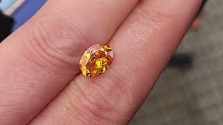 Orange zircon, 2.15 carats