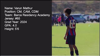 Varun Mathur MLS Next Fall Season Highlights- 2022/23