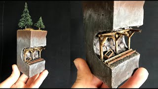 Making A Mine Shaft Diorama