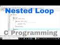 C Language Tutorial :- 9 Nested Loop || Example of nested loop #CProgramming