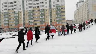 Минск район каменка тоже сегодня гулял. В Минске морозец и снег хрустит под ногами.