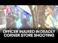 Video shows deadly Philadelphia corner store shooting that injured officer