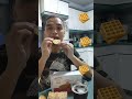 WOW‼️Yummy Delicious Sweet Crunchy Waffle Food Emoji Challenge 🧇🧇🧇 #food #emoji #makan #shorts