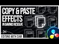 Copy Paste Effects in DaVinci Resolve | How to Apply Effects to Multiple Clips in DaVinci Resolve 18