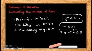 VCE Maths Methods - Probability - Binomial Distribution - 4 - finding the minimum sample size