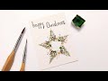 EASY Christmas star wreath painting tutorial » How to paint DIY Christmas cards for beginners 2024