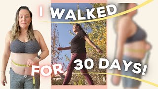 30 Days of Walking for 30 Minutes- I was SHOCKED what happened.😧 - #BeforeAndAfter #WeightLoss