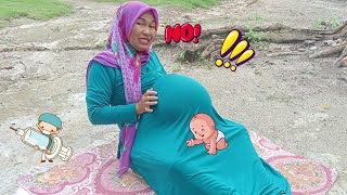 Drama lucu 🤣🤰🏻🤱🏻Lagi dijalan tiba2 bumil kontraksi dan melahirkan