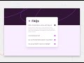 Build a FAQs Accordion | Frontend Mentor Challenge (HTML, CSS, and JS)