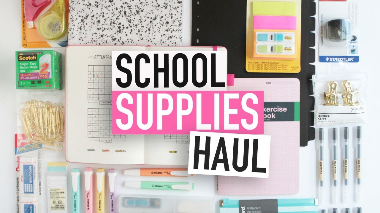 BACK-TO-SCHOOL SUPPLIES HAUL | University Stationery Essentials - YouTube