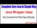 Java Wrapper class | Conversions from Primitive Type to String Type | By Nagoor babu Sir