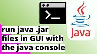 how to run java .jar files in gui using java console