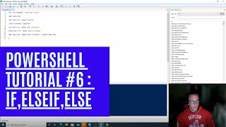 PowerShell Tutorial 6 : If, elseif, else [Beginners]