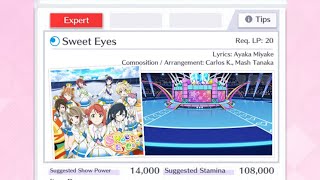 a totally generic love live sif all stars playthrough of sweet eyes expert