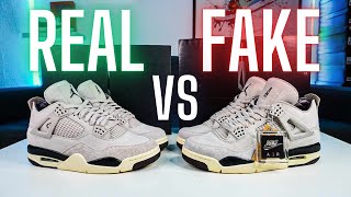 ⚠️REAL vs FAKE (REPLICA,UA) JORDAN 4 A MA MANIERE WHILE YOU WERE SLEEPING ⚠️ APRENDE A DISTINGUIRLAS