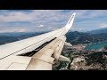 RYANAIR Boeing 737-800 TURBULENT APPROACH AND LANDING at Bergamo Airport (BGY)