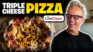 Triple Cheese Pizza Recipe | Ultimate Homemade Delight