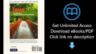 Student Value Edition for Java: An Introduction to Problem Solving and Programming Plus MyProgrammin