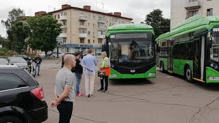 Презентация новых Белорусских троллейбусов АКСМ-321 в Житомире.