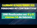 calendario de pagos jubilados y pensionados febrero 2025 ✅