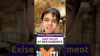 MRP Rules for Restaurant \u0026 Hotels #finance #shorts