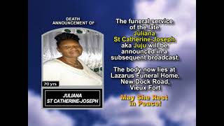 Juliana St Catherine-Joseph ~ Short Obituary