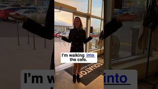 I'm walking ____ the cafe | English Prepositions #grammar #english #englishgrammar #prepositions