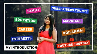 My Introduction  | Youtube Journey | koilamma Vlogs | Telugu Vlogs From USA |