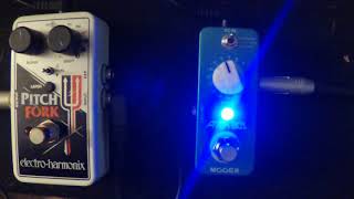 Electro Harmonix Pitch Fork VS Mooer Pitch Box  Pitch Shift/Harmony pedal shootout