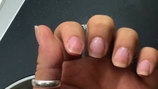 Natural nail extension with Brillbird mani gel