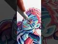 How to COLOR with ACRYLIC Markers!! 🎨👀 #arttutorial