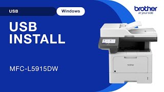 Install MFCL5915DW with USB - Windows