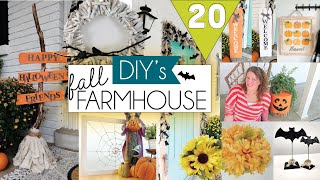 20 Dollar Tree FALL DIYs | Fall Farmhouse Decor DIYs | Fun Fall Crafts