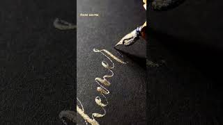 Ephemeral Glitter Calligraphy #shorts #short #calligraphy #ephemeral #viral #fyp