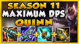 THIS MIGHT BE THE NEW META QUINN BUILD FOR QUINN IN SEASON 11! (AMAZING DAMAGE) - League of Legends