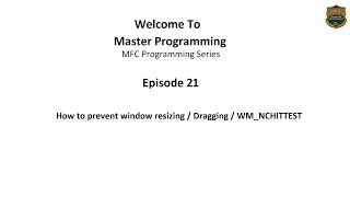 How to prevent window resizing / Dragging / WM_NCHITTEST