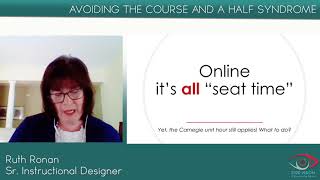 Avoiding the "Course and a Half Syndrome"