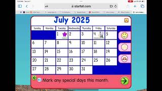 Starfall Calendar 2025 has 43 holidays starts today