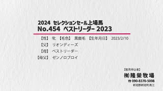 【セレクションセール2024】No.454 ベストリーダー2023