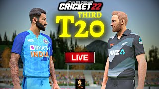 India vs New Zealand 3rd T20 Match - Cricket 22 Live - RtxVivek
